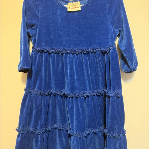 Hanna Andersson Royal Blue Velvet Kids Dress - Picture 3 of 3